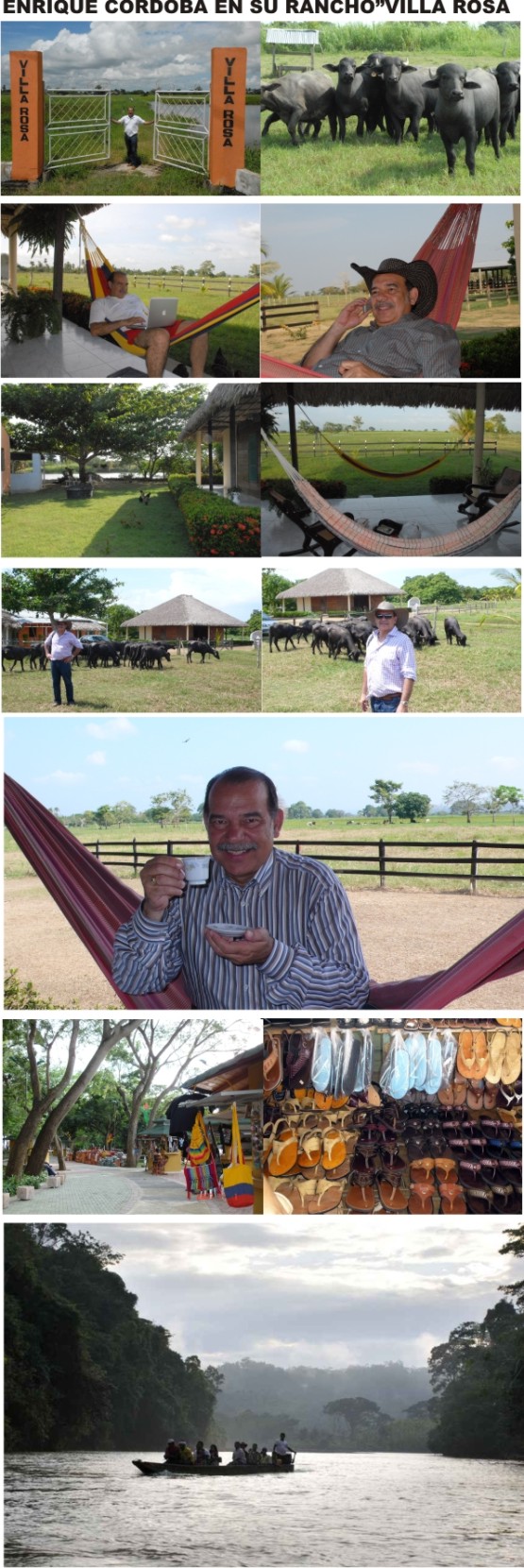 ENRIQUE CORDOBA EN SU RANCHO «VILLA ROSA»