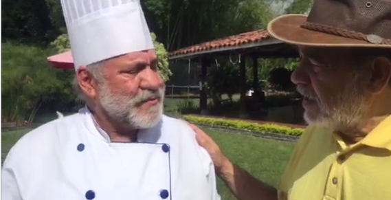 Con el Chef Jesus Cuevas en Ginebra, Valle del Cauca