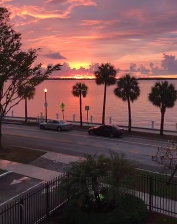 Los colores del amanecer en Miami